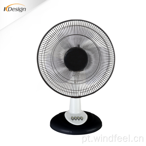 Ventilador de mesa elétrico personalizado Kaidi de 16 polegadas e baixo ruído Ventilador de mesa interno de 220v Ventiladores de mesa de pedestal de base quadrada branca com temporizador